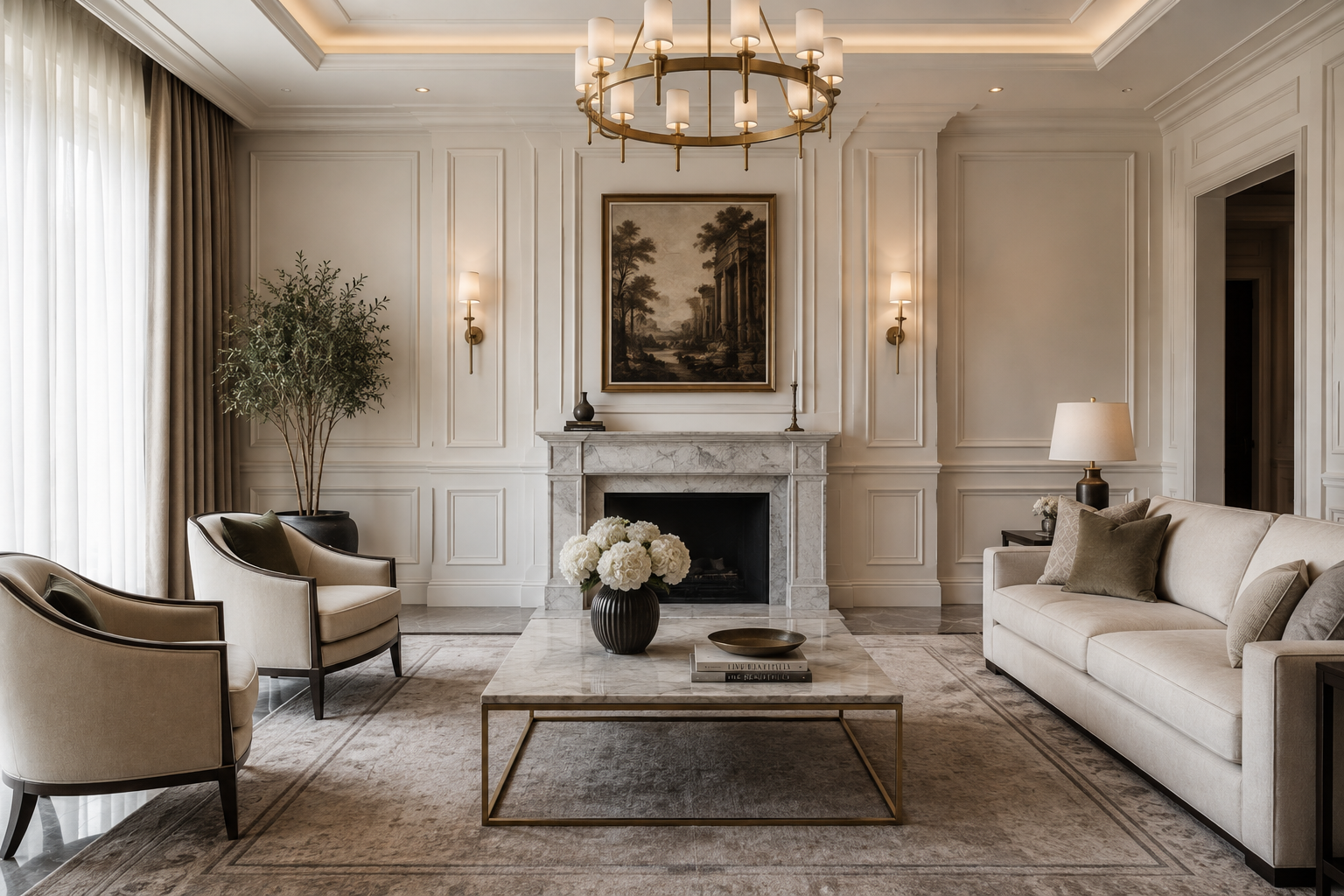 Modern Classic interior style design by Sri Nidhi Interiors