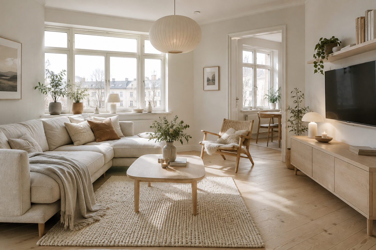 Scandinavian interior style design by Sri Nidhi Interiors
